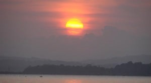 web Sun rise over Gatun Lake photo copyright BW Media taken at  and featuring the  class