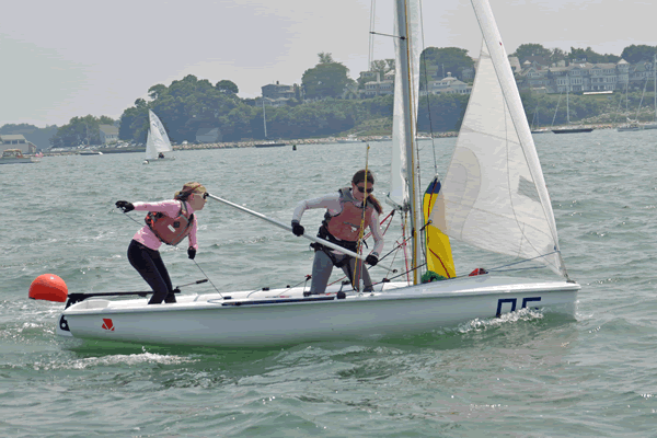 Kate Rackelly and Colleen Hackett prevailed with another impressive showing. photo copyright Peter Rosen taken at  and featuring the  class