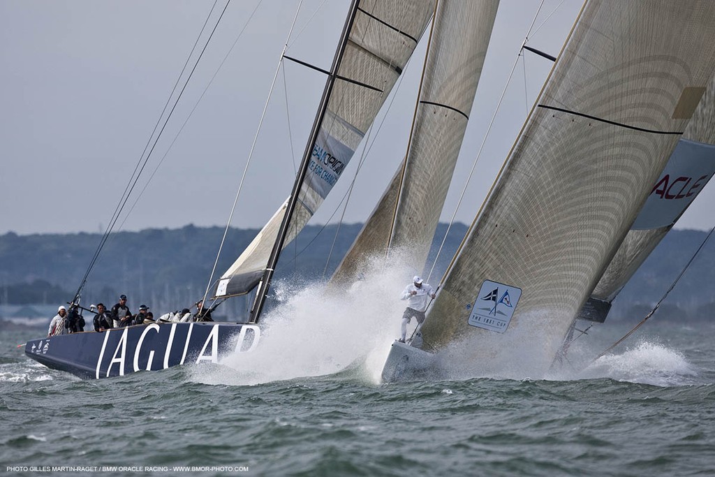 Cowes (UK, IOW) - The 1851 Cup -  BMW ORACLE Racing - Day 1<br />
 © BMW Oracle Racing Photo Gilles Martin-Raget http://www.bmworacleracing.com