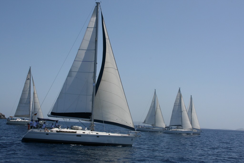 Race two on flat water to Kalymnos - Aegean Yacht Rally photo copyright Maggie Joyce http://marinerboating.com.au taken at  and featuring the  class