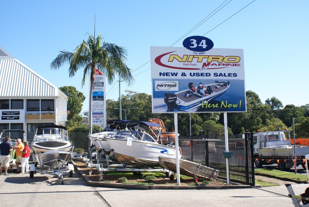 Good hard stand area at Nitro Marine for new and used boats. photo copyright Mercury Marine taken at  and featuring the  class