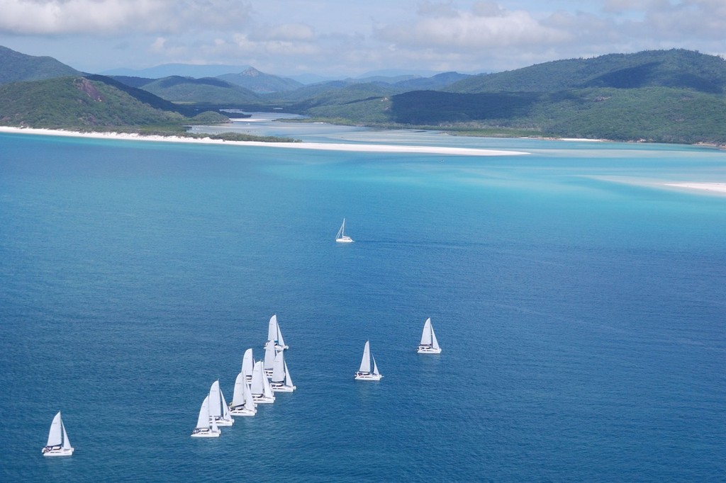 Race underway from Whitehaven Beach - Seawind Whitsunday Rally photo copyright Brent Vaughan taken at  and featuring the  class