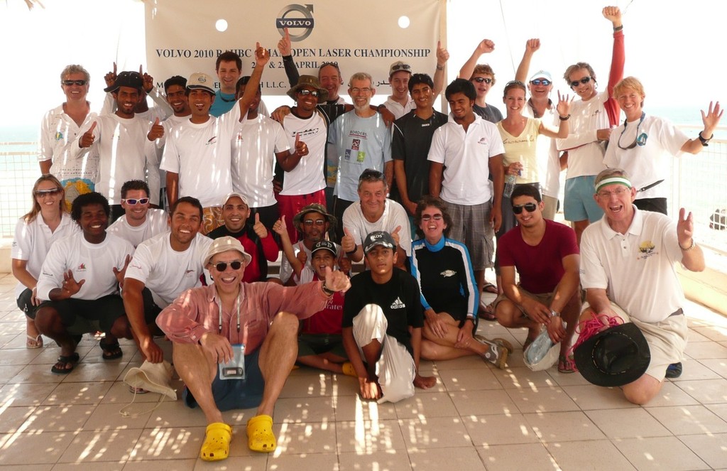 All the competitors before the start of the sailing - VOLVO 2010 RAHBC OMAN OPEN LASER CHAMPIONSHIP © Mark Rhodes