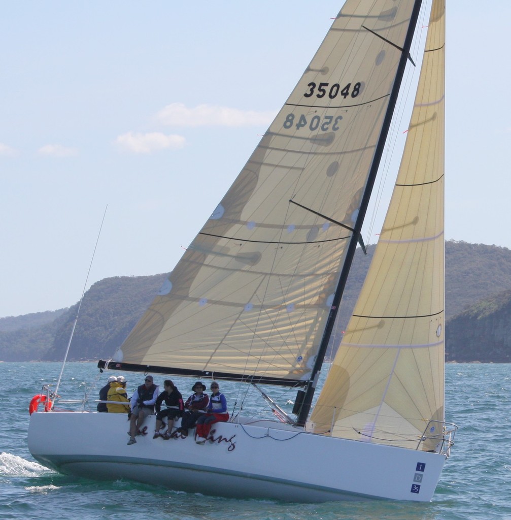 Garry Holder's ID35 'The Real Thing' Looking forward to the race - 30th Pittwater to Coffs Harbour yacht Race photo copyright Damian Devine taken at  and featuring the  class