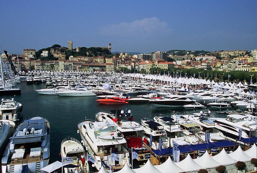 Cannes, the city of sails and power boats during the September boat show. photo copyright Jeni Bone taken at  and featuring the  class