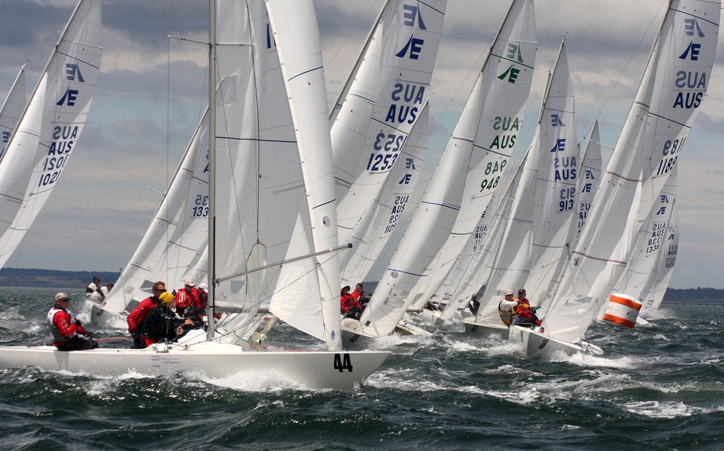 Fleet enjoying the conditions - Day 2 Rex Gorell  Prestige Etchells Australian Championship photo copyright Etchells Media http://www.etchells.org.au/nationals/ taken at  and featuring the  class