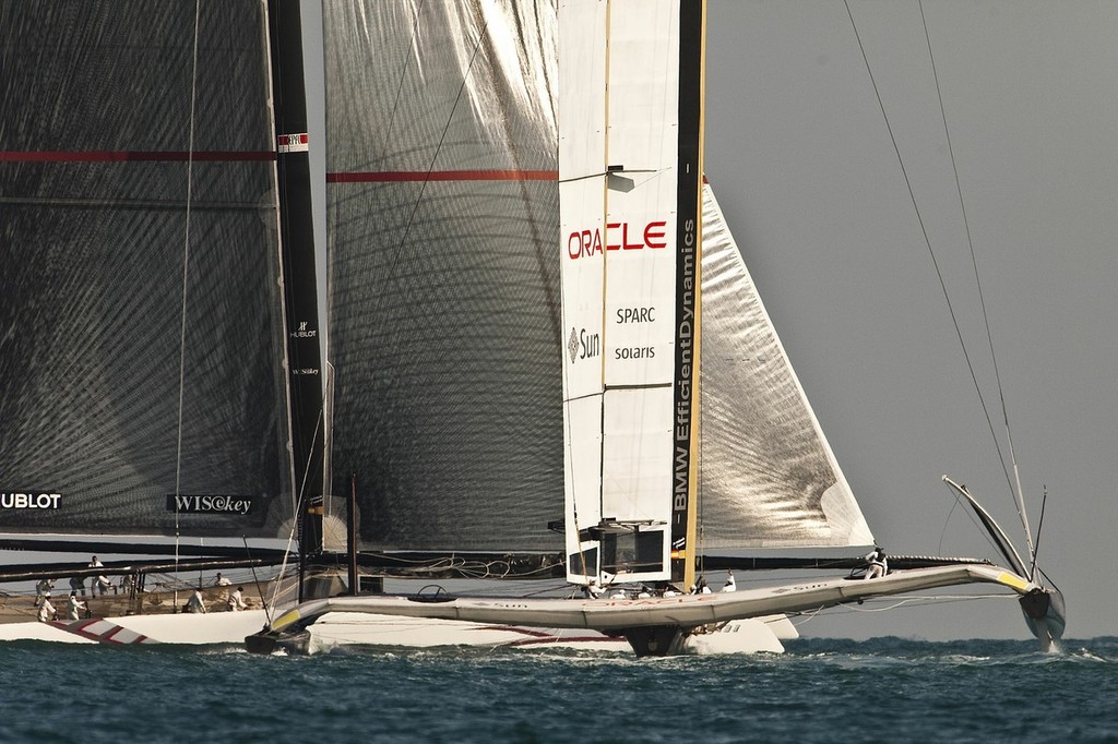 85% of the responses have come from racing sailors, most of who have match raced in boats under 10Metres, but would rather see the America’s Cup sailed in boats over 15 metres © BMW Oracle Racing: Guilain Grenier - copyright http://www.oracleracing.com