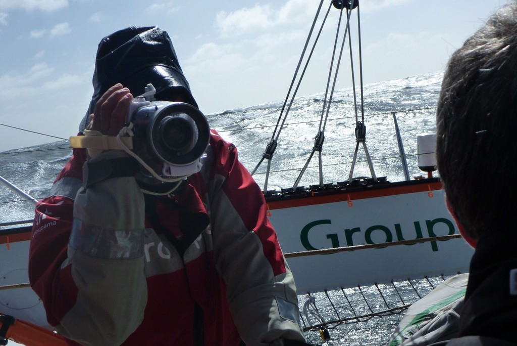 Having a stabilised camera is essential for quality ``reality`` video footage photo copyright Groupama - Franck Cammas http://www.cammas-groupama.com taken at  and featuring the  class