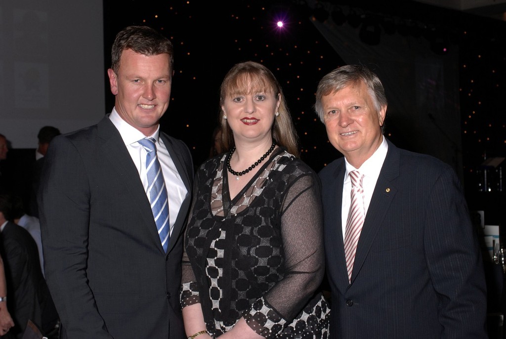 Anthony Bell (Chairman of Loyal Foundation), Janine Sawford RN (Nurse Unit Manager of Paediatric Services at Royal Hobart Hospital)    - Sail with the Stars photo copyright Sail With The Stars taken at  and featuring the  class