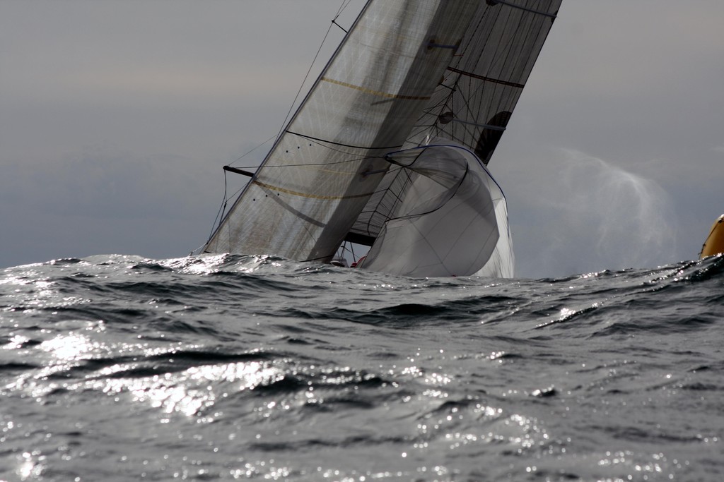 Spray off the Spinnaker. NSW IRC Championship. Sail Port Stephens 2011 photo copyright Sail Port Stephens Event Media taken at  and featuring the  class