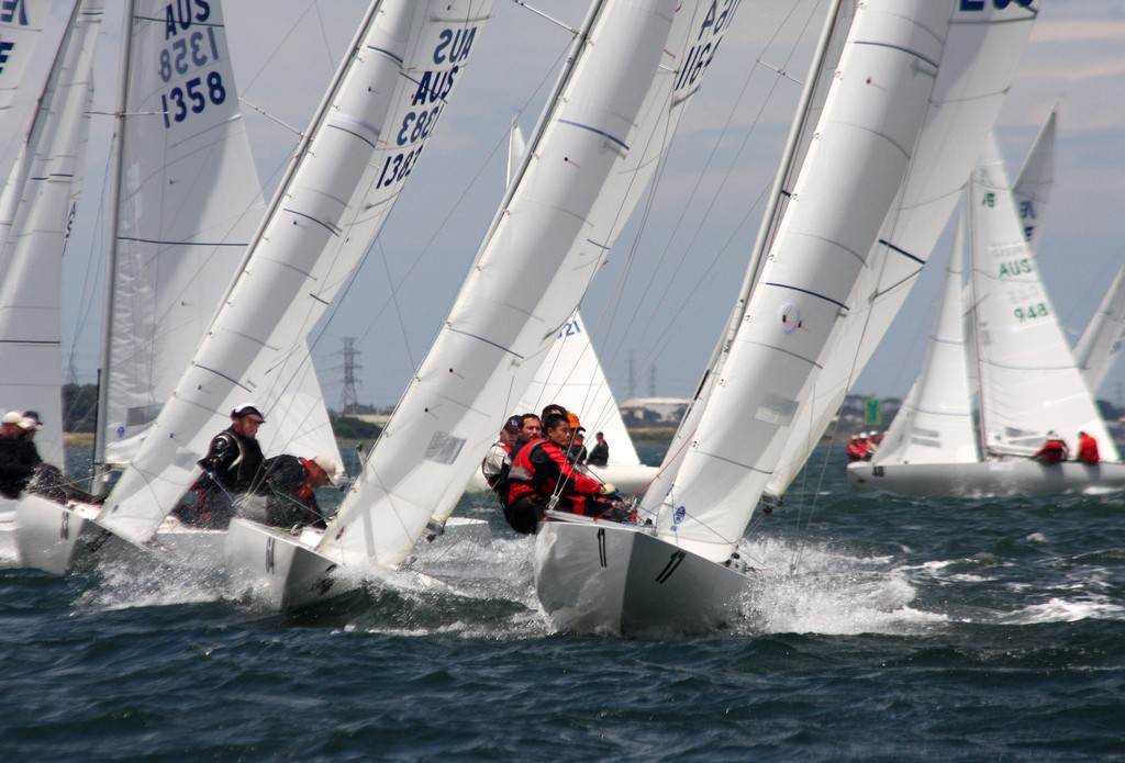 Start Race 2 on Day 2 Rex Gorell  Prestige Etchells Australian Championship photo copyright Etchells Media http://www.etchells.org.au/nationals/ taken at  and featuring the  class