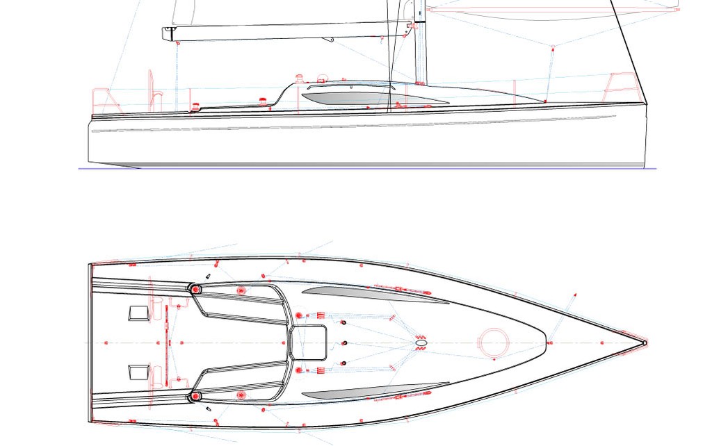 Sydney 37- 2D drawing copy photo copyright Sydney Yachts . http://www.sydneyyachts.com taken at  and featuring the  class