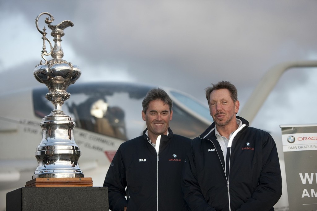 BMW ORACLE Racing -  - Russell Coutts - Larry Ellison  (USA,CA) - 33rd America’s Cup  © BMW Oracle Racing Photo Gilles Martin-Raget http://www.bmworacleracing.com