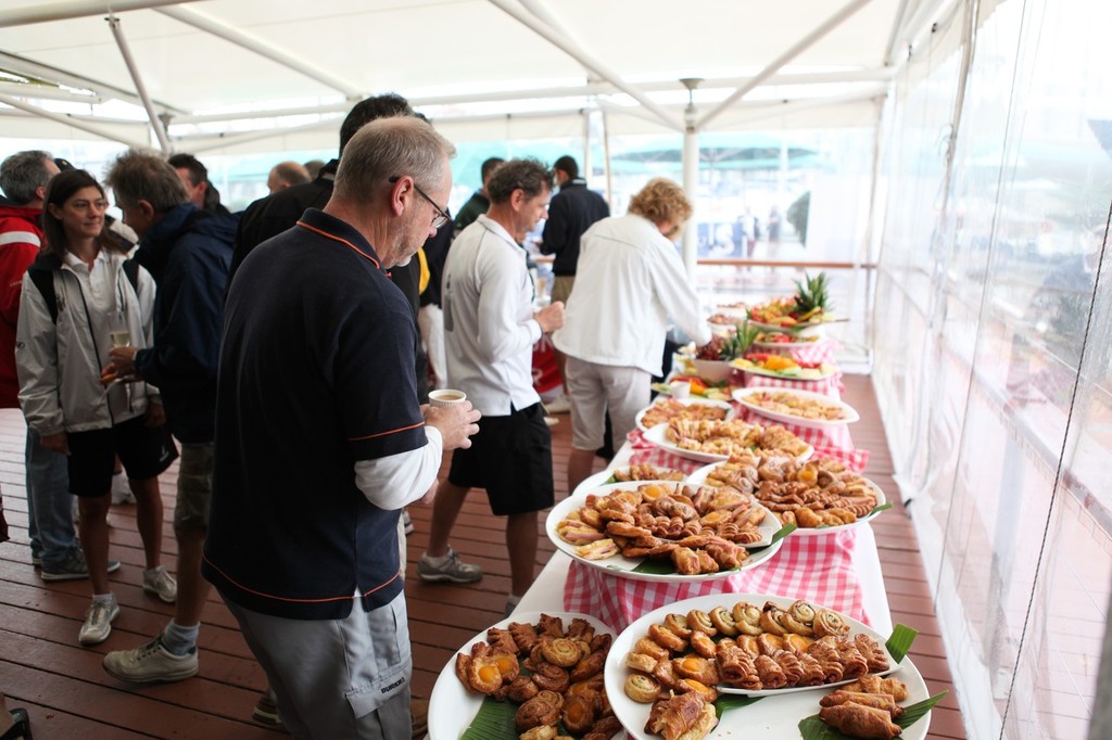 Welcome breakfast with live music.  - The Beneteau & Lagoon Cup 2010  © Vicsail Sydney http://www.vicsailsydney.com.au