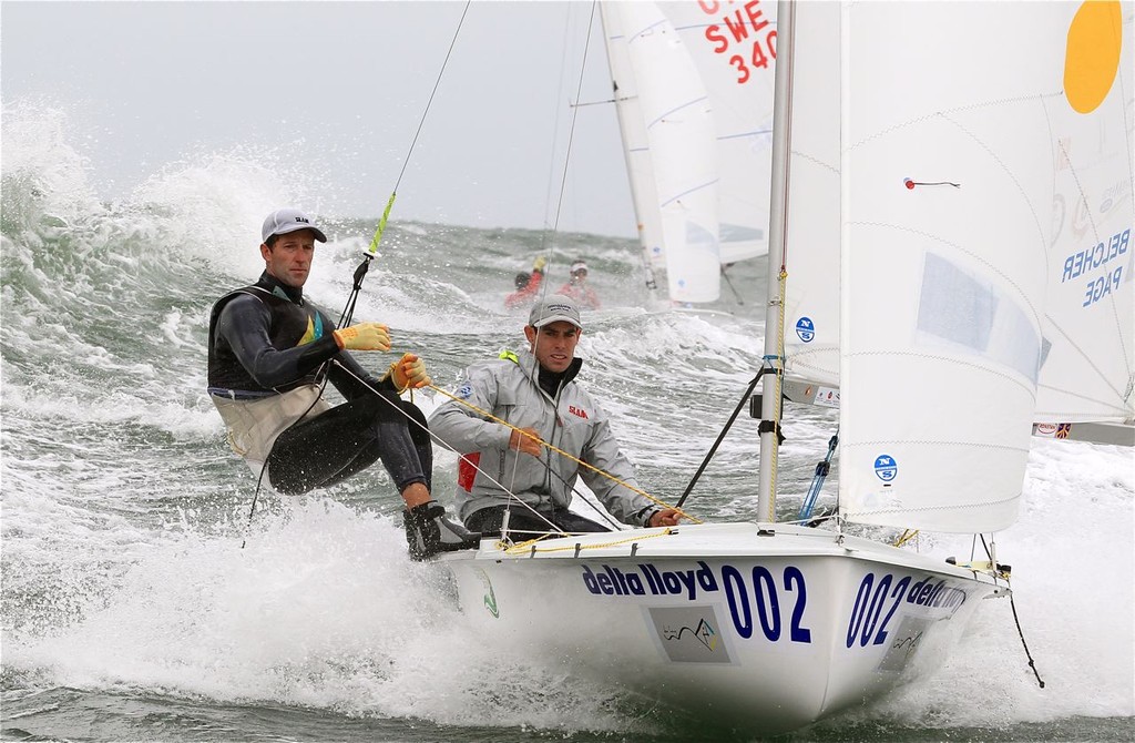 Mat Belcher and Malcolm Page at 2010 470 World Championships. photo copyright  Victor Kovalenko taken at  and featuring the  class