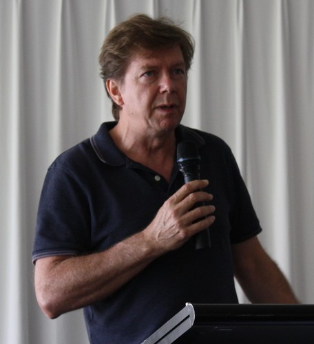 Barry Handstrum, from BOM presented the forecast for the 2011 Pittwater to Coffs Race - 30th Pittwater to Coffs Harbour yacht Race © Damian Devine