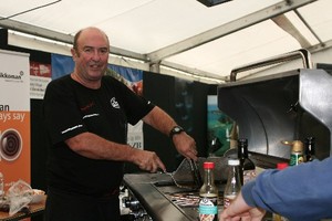 Top seafood expert Derek the Chef kept the crowds entertained - Hutchwilco New Zealand Boat Show photo copyright Mike Rose taken at  and featuring the  class