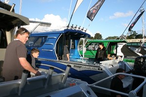 Buyers were interested in a range of boats - Hutchwilco New Zealand Boat Show photo copyright Mike Rose taken at  and featuring the  class