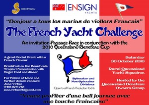 French Yacht Challenge Poster - Ensign Yachts - French Yacht Challenge photo copyright Qld Beneteau Owners Group taken at  and featuring the  class