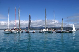 Boredom on glassy waters at Airlie.  - Meridien Marinas Airlie Beach Race Week 2010 photo copyright Teri Dodds http://www.teridodds.com taken at  and featuring the  class