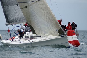 Challenge hotly pursued by Cinquante. - Morris Finance Sydney 38 Regatta photo copyright Teri Dodds http://www.teridodds.com taken at  and featuring the  class