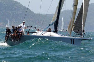 The Farr 40s are enjoying their own battle including 'Elleven' from the RQYS - 30th Pittwater to Coffs Race photo copyright Howard Wright /IMAGE Professional Photography http://www.imagephoto.com.au taken at  and featuring the  class