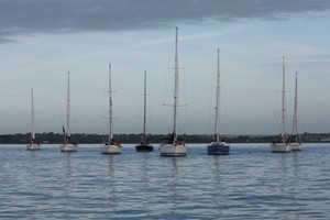 Red Socks Regatta Fleet - Clipper Race Yacht Club photo copyright Anna Wardley taken at  and featuring the  class
