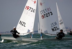 Joshua Junior and Andrew Murdoch,NZL - Laser World Championships photo copyright  Paul Wyeth / RYA http://www.rya.org.uk taken at  and featuring the  class