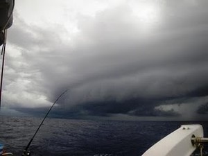 An approaching line of squalls.JPG photo copyright Rolf and Irene Fricke taken at  and featuring the  class