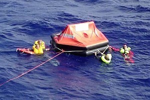 Four finally rescued from liferaft photo copyright  SW taken at  and featuring the  class