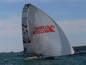 ANZAC skiffs - Day 4 Waitemata Harbour photo copyright Ross Whitburn taken at  and featuring the  class