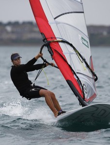 Steffanie Williams (NZL) in action in the RS:X W class on day 2 of the Skandia Sail for Gold Regatta.
 photo copyright onEdition http://www.onEdition.com taken at  and featuring the  class