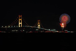 St Ignace fireworks photo copyright SW taken at  and featuring the  class
