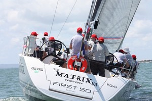 The Matrix lining up for the start - Ensign Yachts QLD Beneteau Cup photo copyright Tracey Johnstone taken at  and featuring the  class