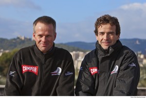 (l-r) Chris Nicholson from Australia: Skipper, Roberto Bermudez de Castro from Spain: Driver/Trimmer

The CAMPER campaign for the 2011-12 Volvo Ocean Race has today confirmed the line up of the sailing team and key shore team members.  

Collectively the CAMPER team, which is being managed by Emirates Team New Zealand, brings a wealth of experience to the race. Team members have between them no less than three Olympic campaigns, 17 AmericaÕs Cups, 22 Volvo/Whitbread races and numerous world cham photo copyright Volvo Ocean Race http://www.volvooceanrace.com taken at  and featuring the  class