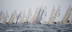  The 2010 J/80 World Championship, hosted by Sail Newport and Ida Lewis Yacht Club, Newport, RI.
 Race day 1 outside in big waves and 20 knts.
 This image belongs to  ©WWW.OUTSIDEIMAGES.COM 
Photo Credit must read © PAUL TODD/OUTSIDEIMAGES.COM or a 50 Euro fee is charge photo copyright Paul Todd/Outside Images http://www.outsideimages.com taken at  and featuring the  class