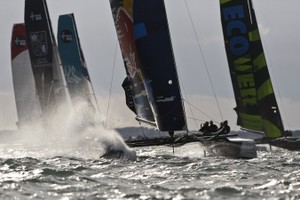 Fast and Furious - Extreme Sailing Series at Cowes Week. photo copyright Paul Wyeth / OC Events taken at  and featuring the  class