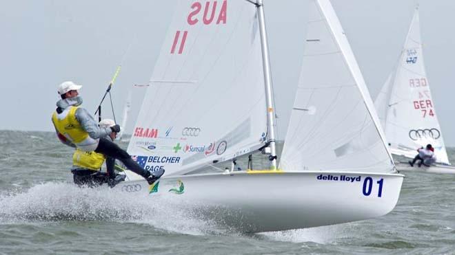 Mathew Belcher and Malcolm Page competing in the 470 Class at the Delta Lloyd Regatta 2011 © SW
