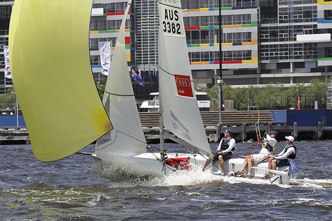 Nathan Outteridge - Audi King of the Docklands 2011 - Audi Victoria Week 2011 © Teri Dodds http://www.teridodds.com