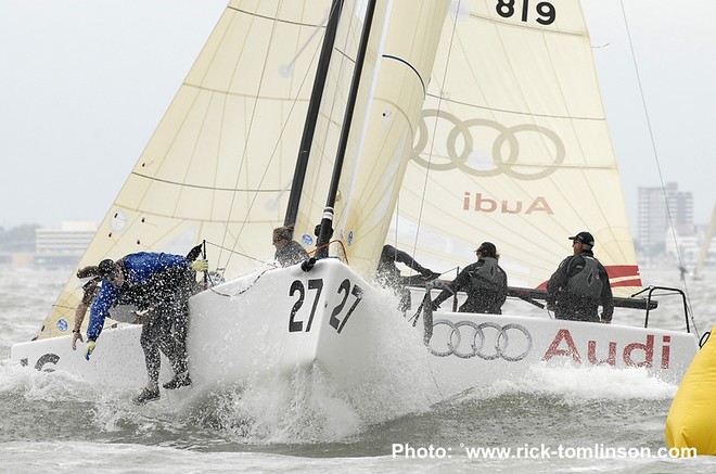 Melges 24 World Championships Corpus Christi, Texas.<br />
Day 3 Wednesday, May 18, 2 races sailed in 17-20 knots.<br />
 ©  Rick Tomlinson http://www.rick-tomlinson.com