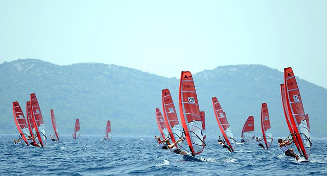 Day 8 RS:X action - ISAF Youth Worlds 2011 © Sime Sokota/ISAF Youth Worlds