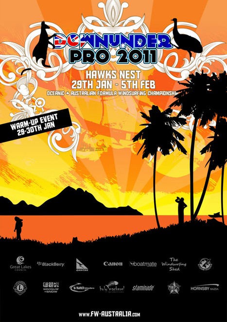 Official Downunder Pro poster - Downunder Pro - Formula Windsurfing Championships © Downunder Pro O'Brien