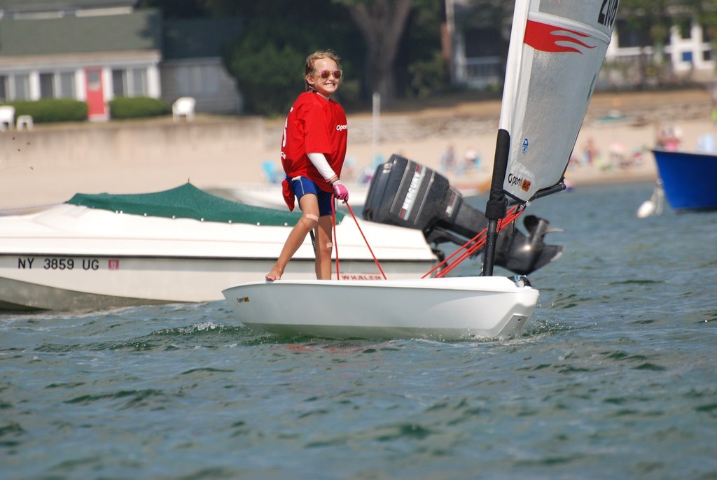 Maggie MacDonald enjoying the racing at O'Pen BIC Champs - O'Pen BIC North American Championships photo copyright Albert Heller taken at  and featuring the  class