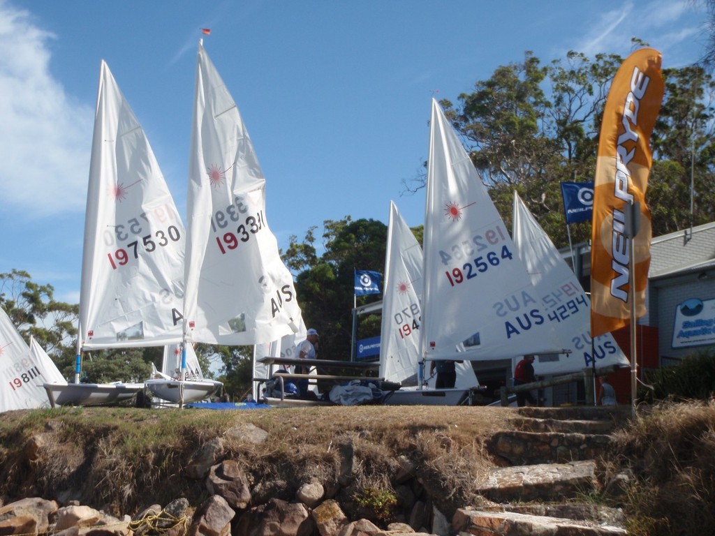 Port Stephens Sailing and Aquatic Club, venue of the 2011 Australian Laser Masters Nationals photo copyright Laura Baldwin taken at  and featuring the  class