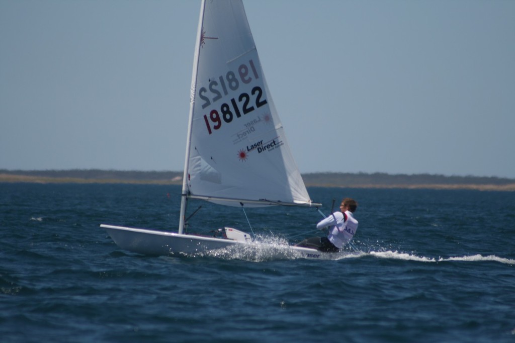 SASI sailor Luke Hookings leads the Radial Rig Series after four heats - South Australian Laser State Championships photo copyright Clayton Schmerl taken at  and featuring the  class