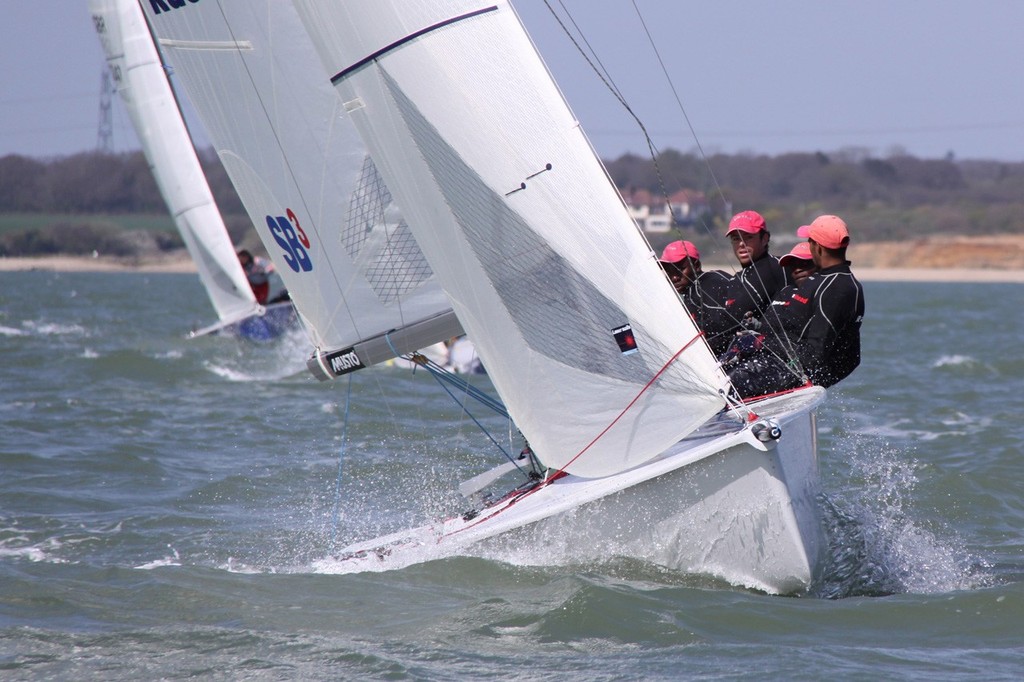 SB3s out on the first day of the-Warsash Spring Championship - Warsash Spring Series 2011 photo copyright Eddie Mays - copyright http://www.eddiemays.com taken at  and featuring the  class