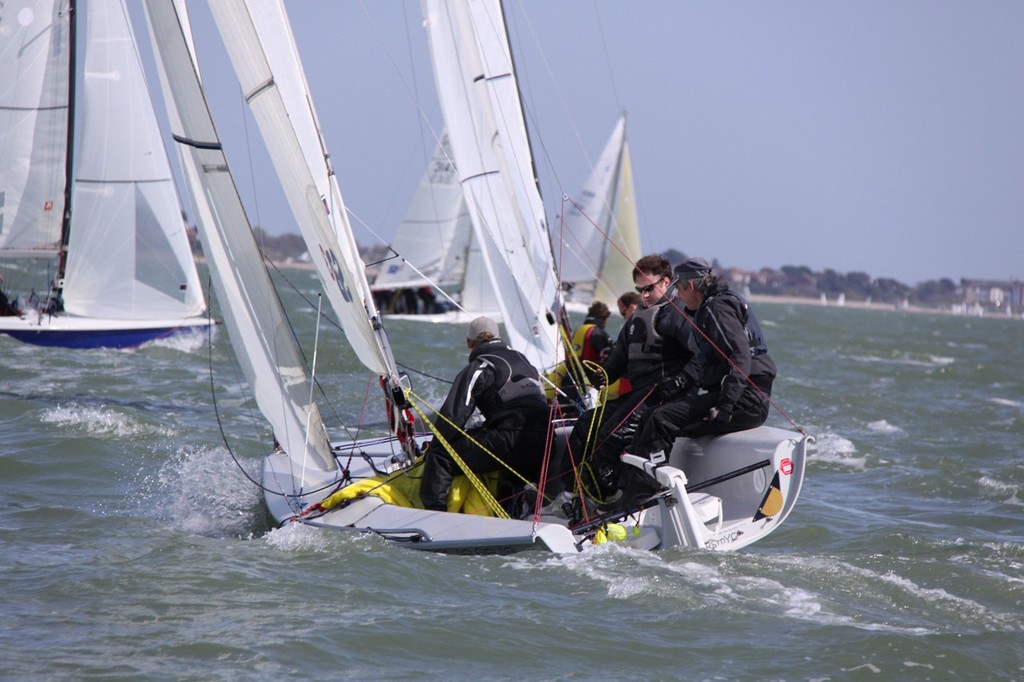 Lively conditions for LaserSB3s in the Warsash Spring Championship - Warsash Spring Series 2011 photo copyright Eddie Mays - copyright http://www.eddiemays.com taken at  and featuring the  class
