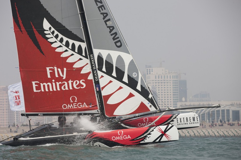 Emirates Team NZ on Day 2 of the Extreme 40’s in Qingdao, China photo copyright SW taken at  and featuring the  class