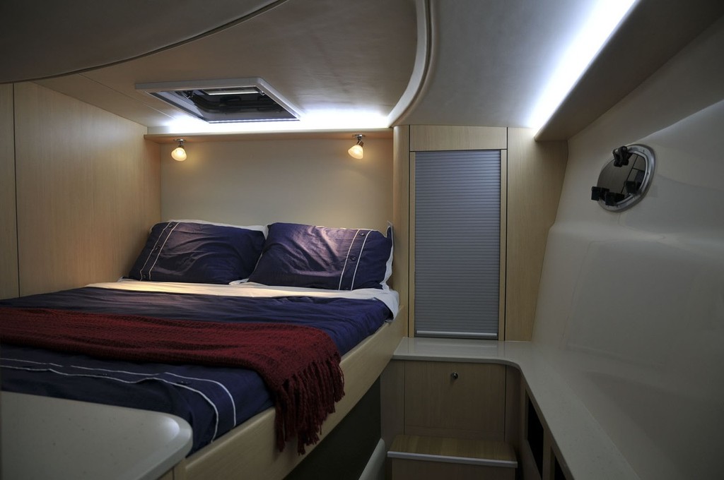 Generous beds and quality cabinetry are a notable feature photo copyright Outback Marine taken at  and featuring the  class