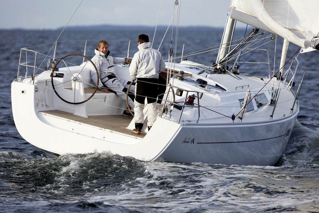 The new Hanse 400 combines the joys of racing as well as the comfort of family cruising. - Melbourne International Boat & Lifestyler Festival photo copyright Imprint Media taken at  and featuring the  class